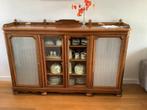 Antiek mahoniehouten boeken-,servieskast,dressoir, Antiek en Kunst, Ophalen