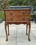 Antiek Vintage Wortelnoten Ladekastje met Lades, Antiek en Kunst, Antiek | Meubels | Kasten, Ophalen