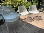 EMU italian design tuinstoelen 4 stuks wit staal., Tuin en Terras, Tuinstoelen, Ophalen, Zo goed als nieuw