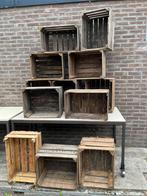 12 houten fruitkistjes, Ophalen