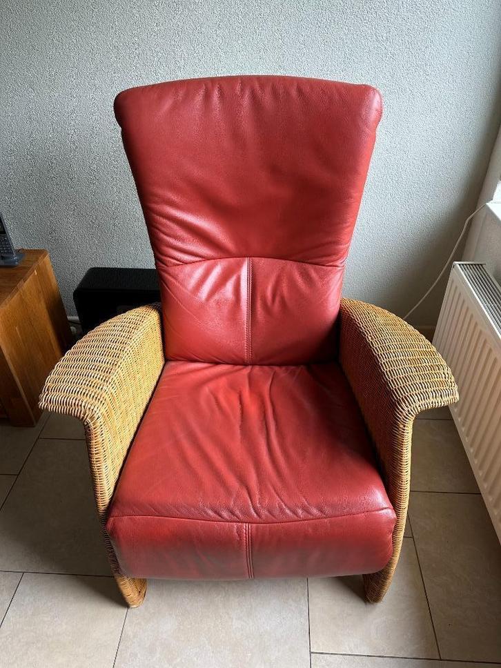 Relax Stoel, Huis en Inrichting, Fauteuils, Gebruikt, Leer, Riet of Rotan, 75 tot 100 cm, Minder dan 75 cm, Ophalen