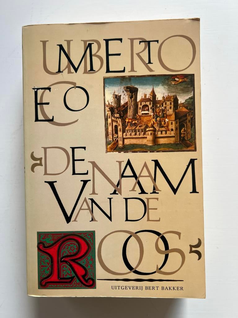 De Naam van de Roos - Umberto Eco - 1986, Boeken, Ophalen of Verzenden, Gelezen