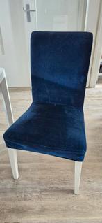 6 Ikea Hendriksdal stoelhoezen, Huis en Inrichting, Stoelen, Ophalen of Verzenden, Gebruikt, Blauw, Eén