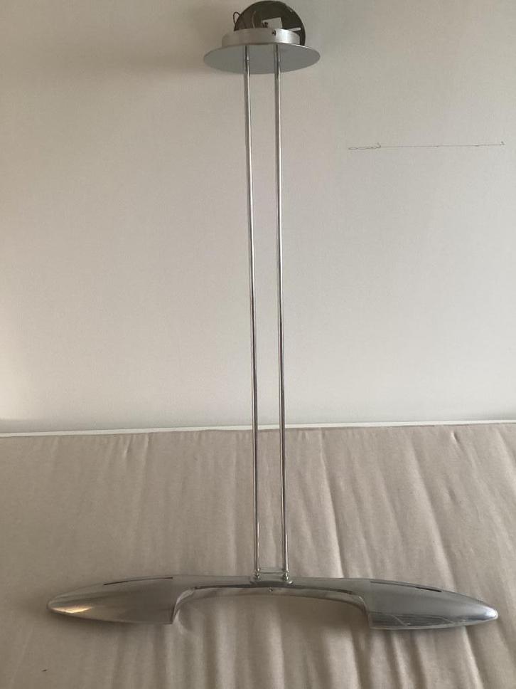 Olympia Billar Lamp, Huis en Inrichting, Lampen | Hanglampen, Gebruikt, 75 cm of meer, Glas, Metaal, Ophalen