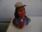 indiaan met rode sjaal en verentooi 16hoogx11breed, Ophalen of Verzenden, Zo goed als nieuw, Fantasy