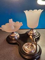 sigaren presenteerglas ,opalineglas en zilver, Ophalen of Verzenden