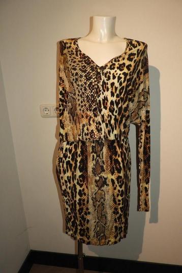 Just Cavalli prachtige stretch jurk animal print IT 46