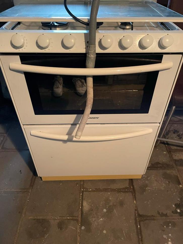 Candy trio, Witgoed en Apparatuur, Fornuizen, Gebruikt, Inbouw, Gas, 4 kookzones, Minder dan 85 cm, 45 tot 60 cm, Ophalen of Verzenden