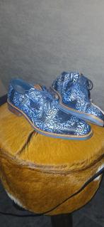 Nette leren herenschoenen maat 43, Onbekend, Blauw, Ophalen of Verzenden, Zo goed als nieuw