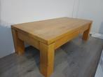 massief eiken TV meubel en salontafel, Ophalen, Gebruikt, 100 tot 150 cm, Eikenhout