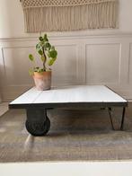 Industriële salontafel op wielen, Ophalen, Overige materialen, 50 tot 75 cm, 50 tot 100 cm