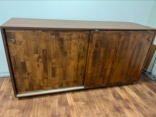 Schuifkast 2x houtlook MOET WEG, Huis en Inrichting, Kasten | Dressoirs, Gebruikt, 25 tot 50 cm, Ophalen of Verzenden