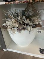 Vaas met kuntbloemen, Huis en Inrichting, Ophalen of Verzenden, Zo goed als nieuw