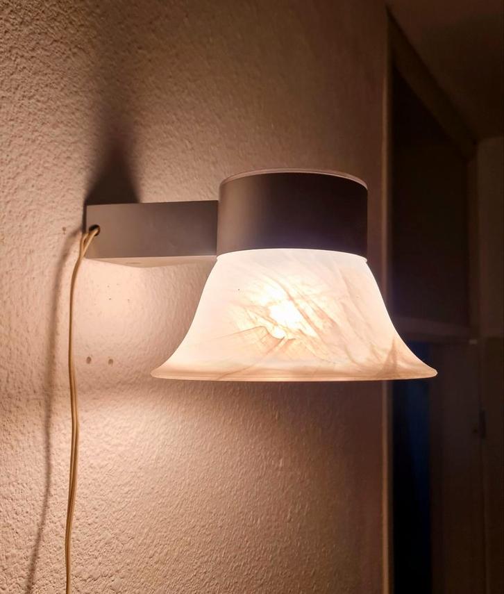 Wandlamp muurlamp in de stijl van Murano goede staat uniek, Huis en Inrichting, Lampen | Wandlampen, Zo goed als nieuw, Glas, Metaal