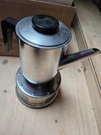 koffiepot met waxinelicht houder antiek, Ophalen of Verzenden, Overige materialen