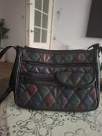 Vintage Schoudertas - Herwalt, Sieraden, Tassen en Uiterlijk, Ophalen of Verzenden, Gebruikt, Zwart, Schoudertasje
