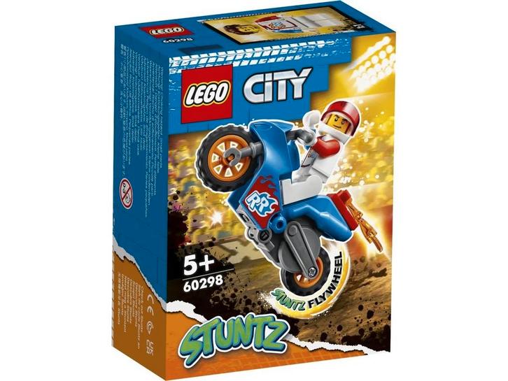 50% Korting op gebruikt City Stuntz 60298 Raket stuntmotor, Kinderen en Baby's, Speelgoed | Duplo en Lego, Nieuw, Lego, Complete set