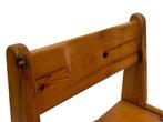 Vintage massief grenen stoel Ate van Apeldoorn, Huis en Inrichting, Stoelen, Gebruikt, Bruin, Vintage, Eén