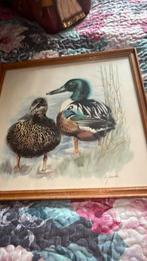 Eenden, Ophalen of Verzenden, Zo goed als nieuw, Schilderij, Minder dan 50 cm