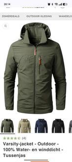 Outdoor tussenjas wind waterdicht maat L nieuw legergroen, Kleding | Heren, Ophalen of Verzenden, Nieuw, Groen