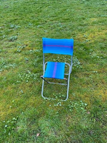 Vintage kindercampingstoel; visstoel beschikbaar voor biedingen