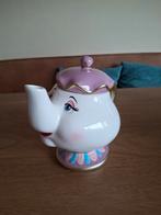 Disney Theepot Mevrouw Tuit met gouden handvat, Huis en Inrichting, Keuken | Servies, Ophalen of Verzenden, Overige stijlen, Overige typen