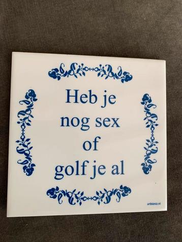 Tegeltje geintje beschikbaar voor biedingen