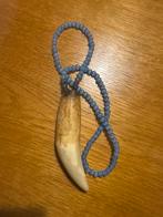 Tijgertand Talisman uit Thailand, Gebruikt, Beige, Ophalen of Verzenden, Overige materialen