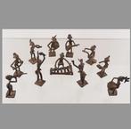 Bronzen muziekgroep 11 figuurtjes Ashanti Ghana (251002-01), Ophalen of Verzenden
