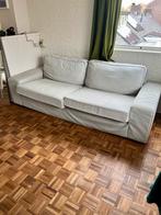 Lichtgrijze Ikea Kivik driezitsbank, Ophalen, Gebruikt, Driepersoons, 75 tot 100 cm
