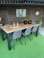 6 nieuwe eettafel stoelen met tafel., Huis en Inrichting, Complete eetkamers, Ophalen, Nieuw