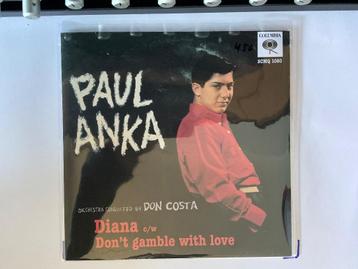 PAUL ANKA: DIANA - DON'T GAMBLE WITH LOVE. VG+ beschikbaar voor biedingen