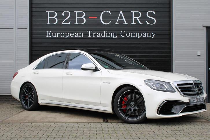Mercedes-Benz S63 AMG 4Matic+ Lang Premium Plus - Head-Up -, Auto's, Mercedes-Benz, Bedrijf, Te koop, S-Klasse, 360° camera, 4x4