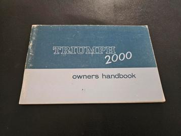 Handleiding Triumph 2000  beschikbaar voor biedingen
