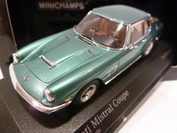 Minichamps Maserati Mistral Coupe 1966 Groen 1:43 437123420 beschikbaar voor biedingen