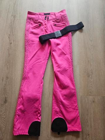 Nieuw goldbergh skibroek roze met riem maat 38  beschikbaar voor biedingen