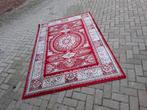 Rood Oosters Vloerkleed / Tapijt, Gebruikt, 100 tot 150 cm, Tapijt, Rood