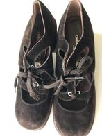 Te koop: leren retro schoenen, bruin, maat 38, Ophalen of Verzenden, Zo goed als nieuw, Bruin