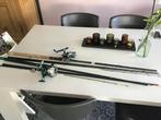 Feeder hengels 2x complete sets incl molens, Watersport en Boten, Hengelsport | Algemeen, Ophalen, Zo goed als nieuw, Complete hengel
