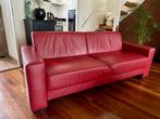 Leren 2,5 sits bank, Ophalen, Minder dan 75 cm, Driepersoons, Leer