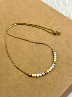 Vintage gouden pastel ketting, Ophalen of Verzenden, Zo goed als nieuw, Goud