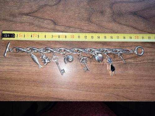 Bedelarmband, Sieraden, Tassen en Uiterlijk, Armbanden, Gebruikt, Overige materialen, Zilver, Ophalen of Verzenden