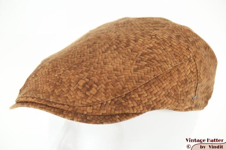 Platte pet Bailey Breed Turlock beige bruin stroprint 62 XXL, Kleding | Heren, Hoeden en Petten, Nieuw, Pet, 60 cm (XL, 7½ inch) of meer