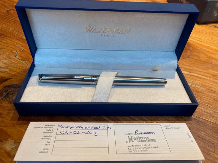 Waterman Hemisphere Vulpen - Zilverkleurig, Antiek en Kunst, Antiek | Kantoor en Zakelijk, Ophalen of Verzenden