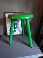 Vintage retro groen melkkrukje plantentafeltje krukje, Verzamelen, Retro, Ophalen, Huis en Inrichting