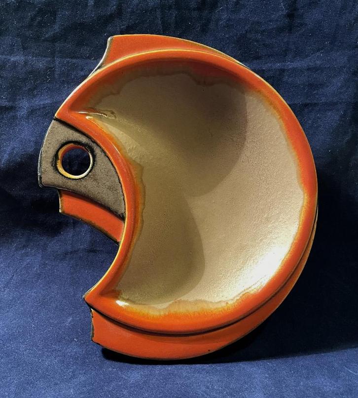 Zeldzame mooie Velsen plateel vis Noord Holland schaal !, Antiek en Kunst, Antiek | Keramiek en Aardewerk, Verzenden