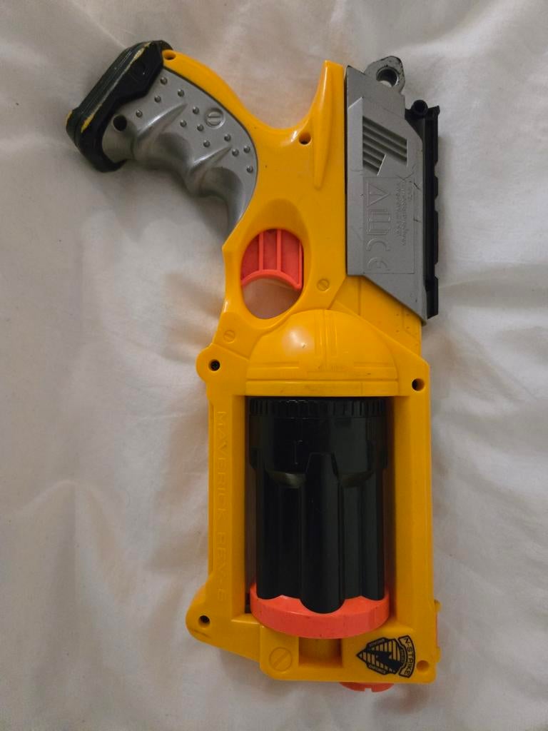 Nerf Maverick Rev-6 - Goede Staat, Ophalen of Verzenden, Gebruikt, Jongen of Meisje