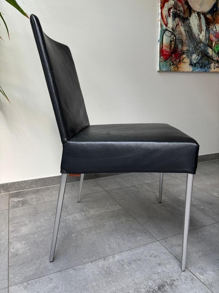 6x eetkamerstoel Montis Mila, Huis en Inrichting, Stoelen, Zo goed als nieuw, Vijf, Zes of meer stoelen, Zwart, Ophalen