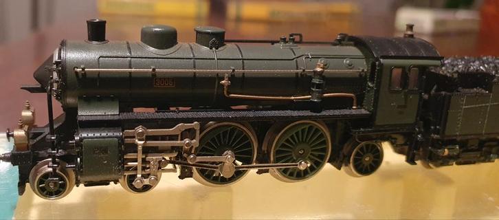 Minitrix 12035 N Stoomlocomotief S2/5 van de K.Bay.Sts.B. -, Hobby en Vrije tijd, Modeltreinen | N-Spoor, Locomotief, Gelijkstroom