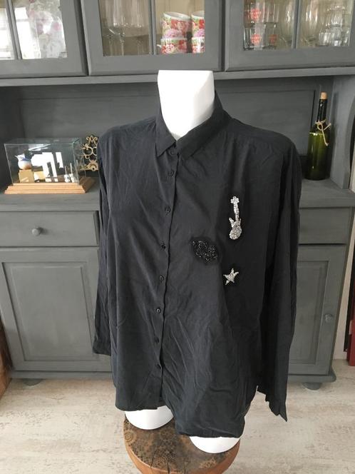 ZARA zwarte wijde blouse maat L gitaar, Kleding | Dames, Blouses en Tunieken, Zo goed als nieuw, Maat 38/40 (M), Zwart, Ophalen of Verzenden